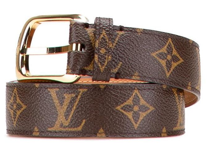 Cinturón Monogram Sangle Ellipse Louis Vuitton Castaño - vista 2