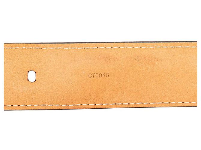 Cinturón Monogram Sangle Ellipse Louis Vuitton Castaño - vista 6