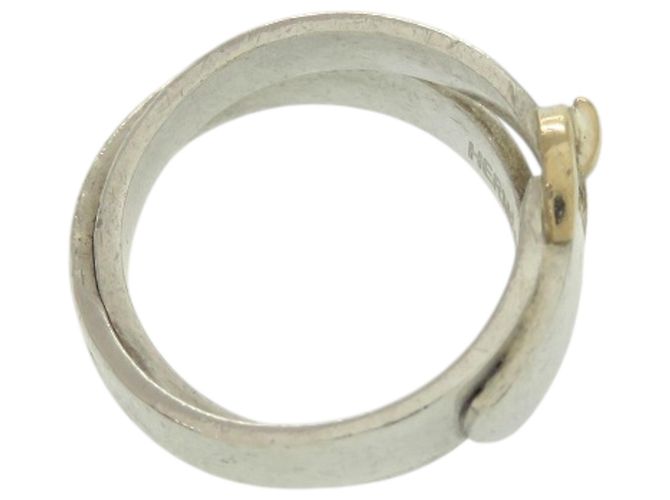 Ring Anillo Double True Hermès Plata Dorado - vista 4