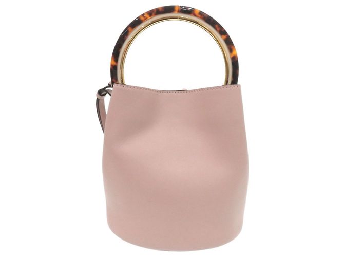 Borsa in pelle Pannier Marni Rosa - vista 3