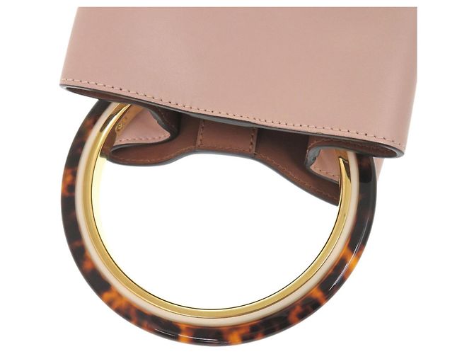 Borsa in pelle Pannier Marni Rosa - vista 6