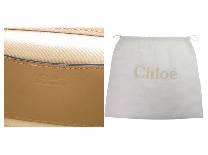 Borsa a Spalla in Pelle Chloé Tess Small in Metallo 2 in 1 D'oro - vista 10