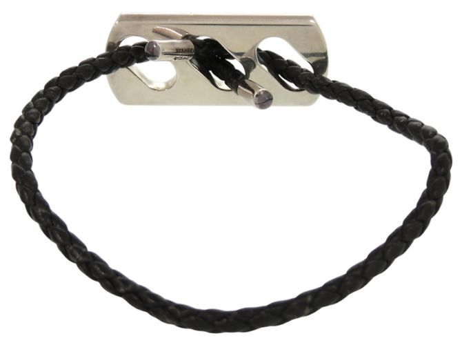 Pulseira charm Hermès preta e prata Preto - vista 2