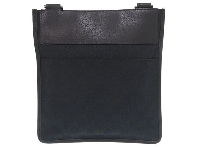 Gucci GG Canvas Leder Schultertasche Schwarz - Ansicht 2