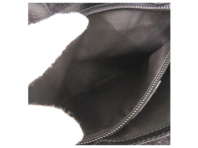 Gucci GG Canvas Leder Schultertasche Schwarz - Ansicht 6
