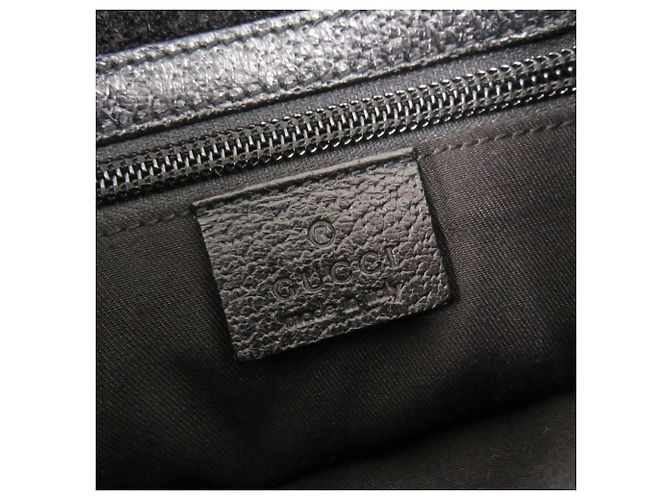 Gucci GG Canvas Leder Schultertasche Schwarz - Ansicht 8
