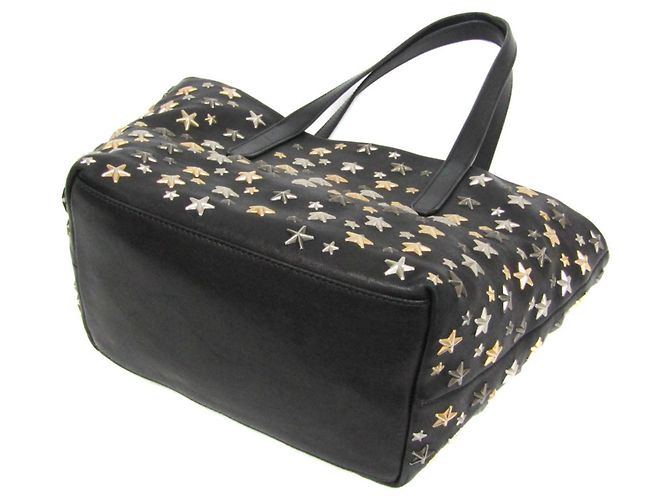 Borsa tote in pelle con borchie da donna Jimmy Choo Nero - vista 3