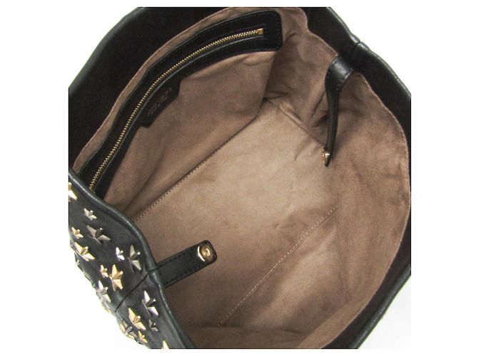 Borsa tote in pelle con borchie da donna Jimmy Choo Nero - vista 4
