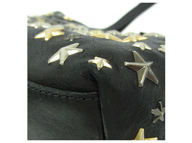 Borsa tote in pelle con borchie da donna Jimmy Choo Nero - vista 6