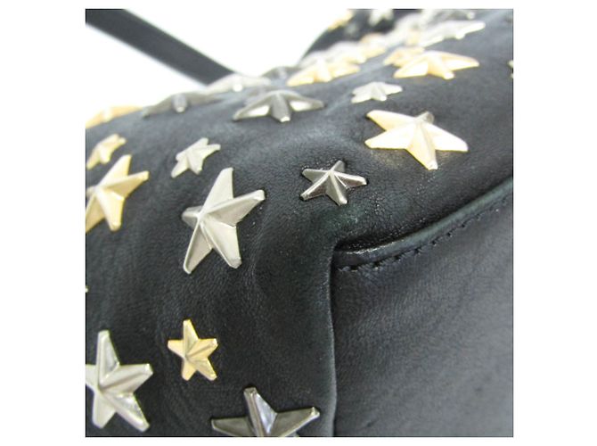 Borsa tote in pelle con borchie da donna Jimmy Choo Nero - vista 7