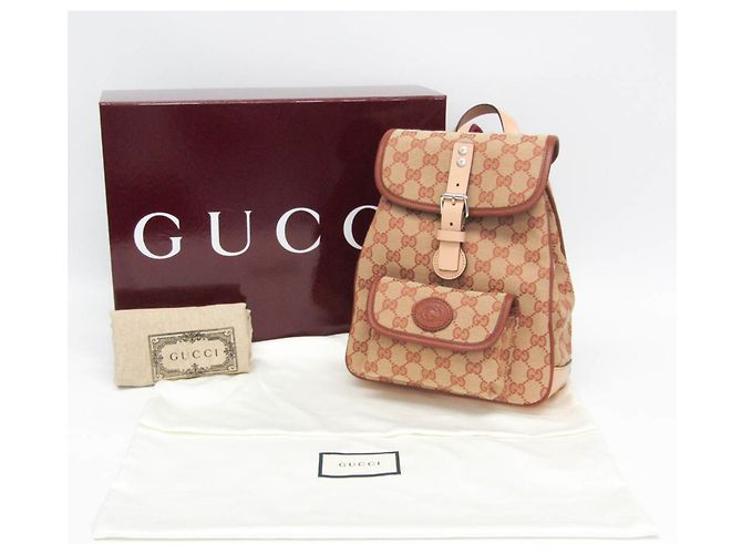 Gucci GG Canvas Kinder-Rucksack Braun Beige - Ansicht 2