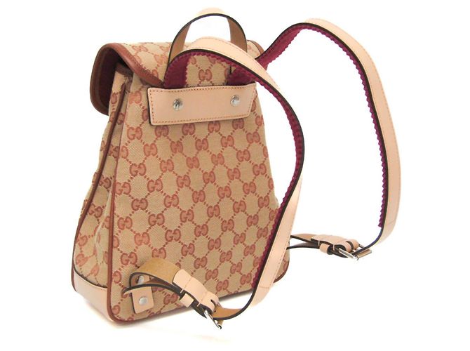 Gucci GG Canvas Kinder-Rucksack Braun Beige - Ansicht 3