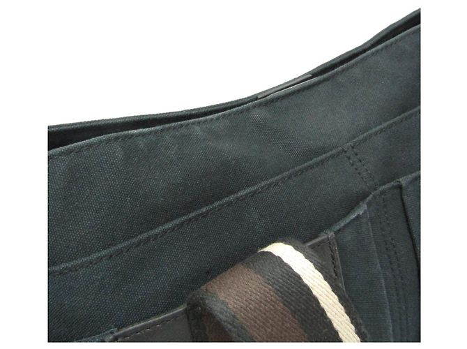 Hermès Troca Horizontal MM Handtasche Schwarz Dunkelbraun - Ansicht 11