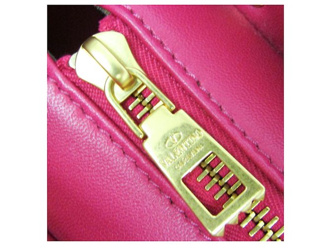 Borsa in pelle rosa Valentino Garavani - vista 11