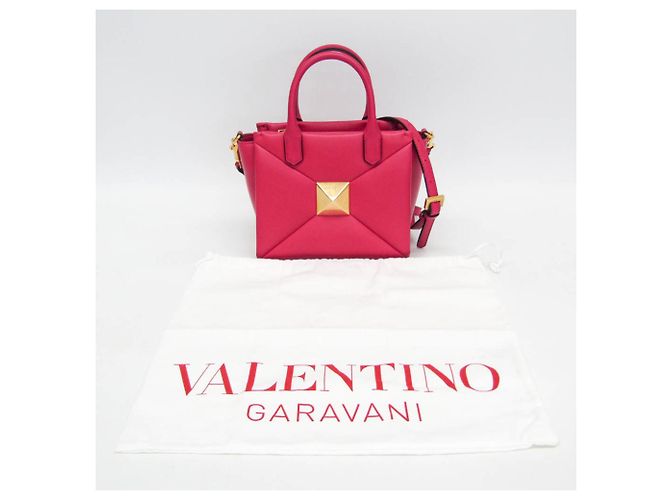 Borsa in pelle rosa Valentino Garavani - vista 2