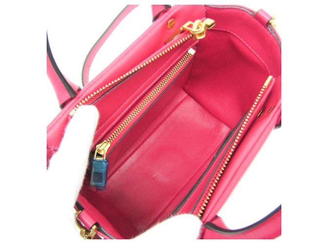 Borsa in pelle rosa Valentino Garavani - vista 4