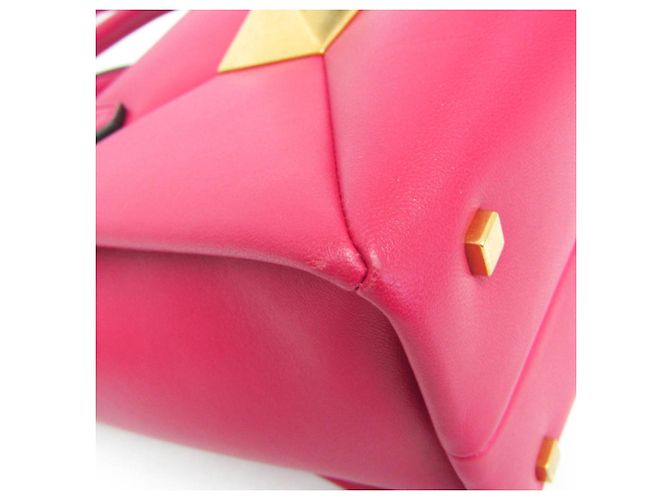 Borsa in pelle rosa Valentino Garavani - vista 7
