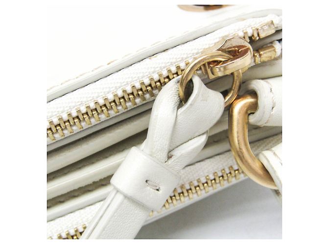 Borsa a spalla in pelle e camoscio Chloé Roy per donne Bianco - vista 14