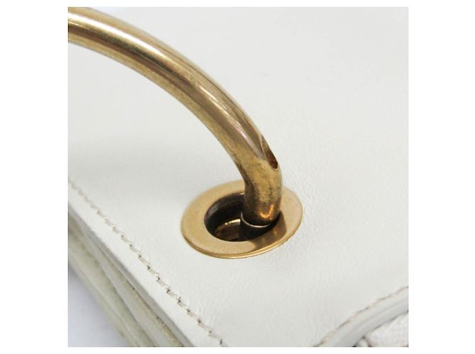 Borsa a spalla in pelle e camoscio Chloé Roy per donne Bianco - vista 15