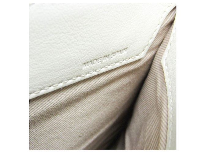Borsa a spalla in pelle e camoscio Chloé Roy per donne Bianco - vista 17