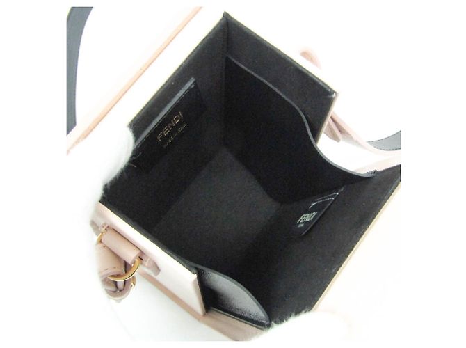 Borsa a spalla in pelle donna Fendi Box 8BT339 Rosa - vista 4