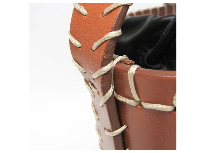 Borsa a spalla in pelle Chloé LOELA piccola bucket Marrone - vista 13