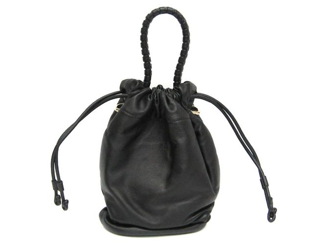 Borsa a spalla in pelle Chloé LOELA piccola bucket Marrone - vista 16