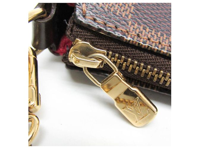 Borsa Louis Vuitton Damier Eva N55213 Marrone Damier ebene - vista 8