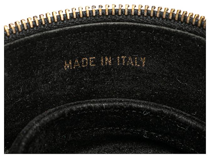 Estojo de joias de viagem redondo em caviar preto Chanel - vista 6