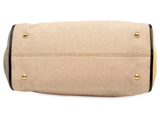 Borsa Fendi Beige Small Canvas Colorblock Chameleon - vista 3