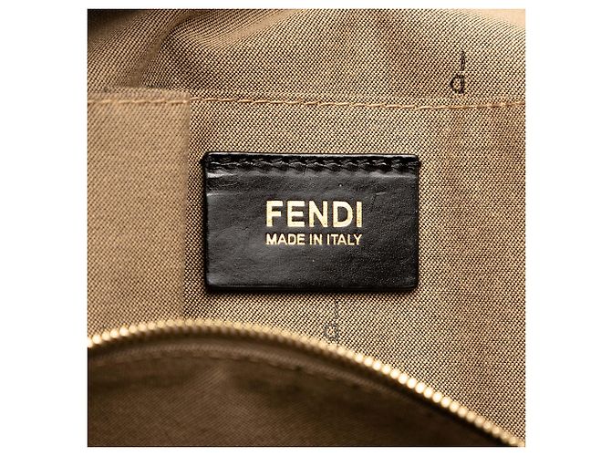Borsa Fendi Beige Small Canvas Colorblock Chameleon - vista 5