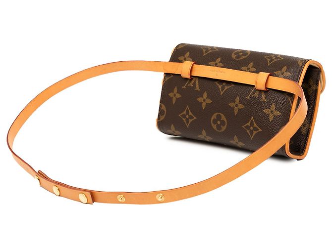 Pochette Florentine Monogramma Marrone Louis Vuitton - vista 2