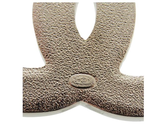Spilla in strass Chanel Coco Mark Argento Bianco Blu - vista 6