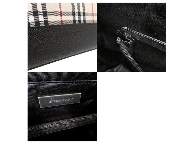 Sac fourre-tout Burberry Nova Check en beige - vue 9