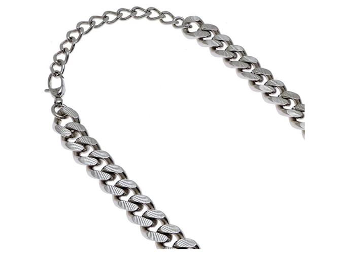 Collana Choker Script del Progetto Hacker Gucci Balenciaga Argento D'oro - vista 3