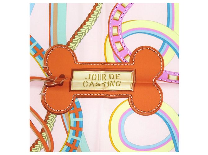 Bufanda de seda Carré 70 Jour de Casting de Hermès Multicolor - vista 3