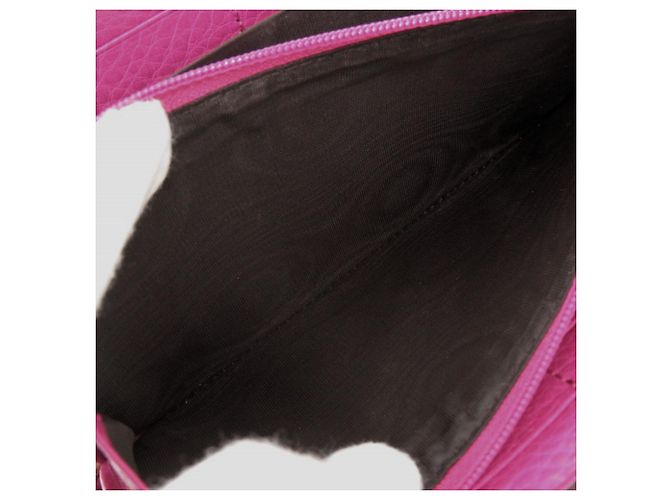 Gucci Bamboo Rund-Zip Langbörse Pink - Ansicht 5
