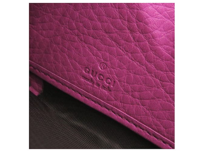 Gucci Bamboo Rund-Zip Langbörse Pink - Ansicht 6