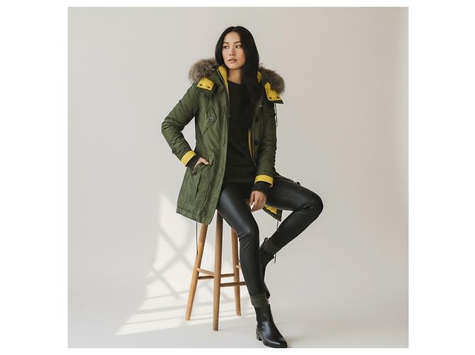 Gabardina Burberry Chevrington 3-en-1 verde - vista 6