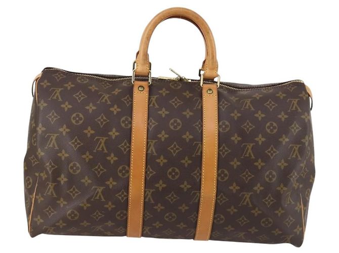 Louis Vuitton Keepall Monogram Canvas 45 Marrone - vista 2