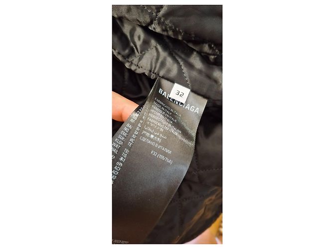 ABRIGO DE PELO SINTÉTICO BALENCIAGA Negro Beige - vista 5