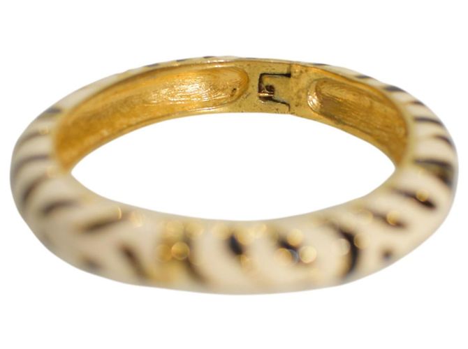 Bracciale rigido in smalto con stampa zebra bianco e nero KENNETH JAY LANE Multicolore - vista 2