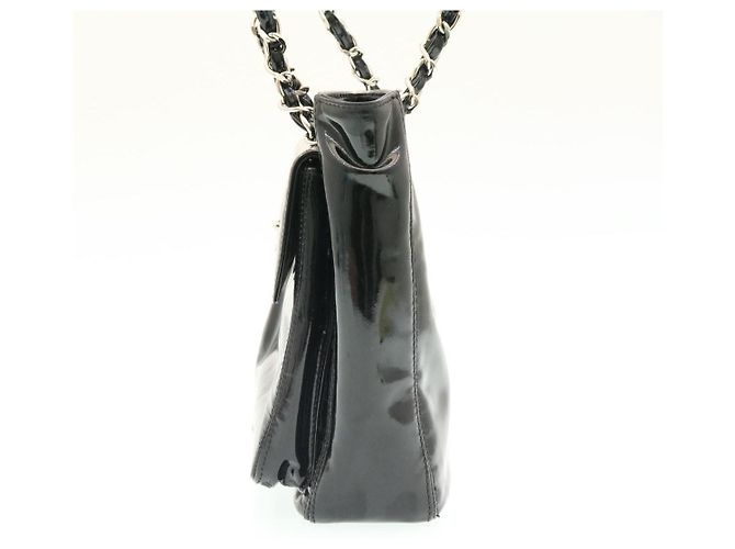Chanel French Riviera Tote Bag aus Lackleder Schwarz - Ansicht 3