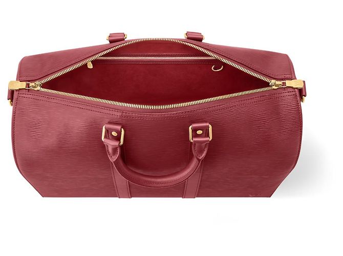 Louis Vuitton LV Keepall Bandoulière 45 in epi Rosso - vista 2
