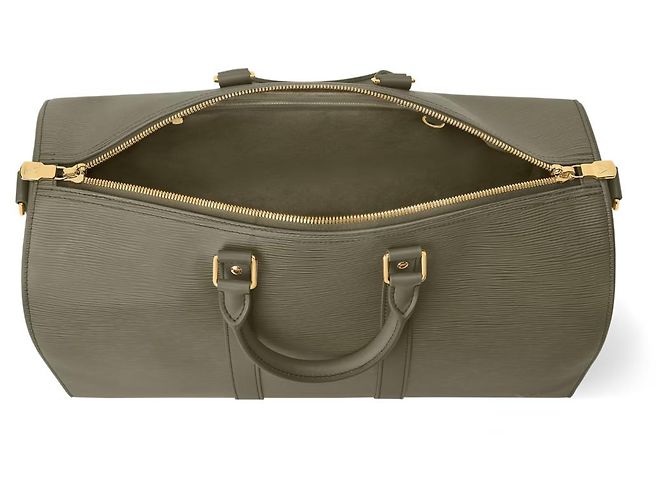 Louis Vuitton LV Keepall 45 Umhängetasche Dunkelgrün - Ansicht 2