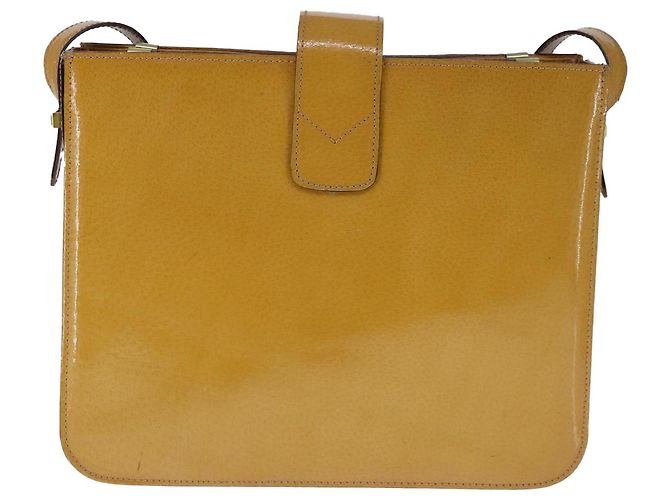 Céline Celine Vintage Circle Logo Leather Small Cammello - vista 2