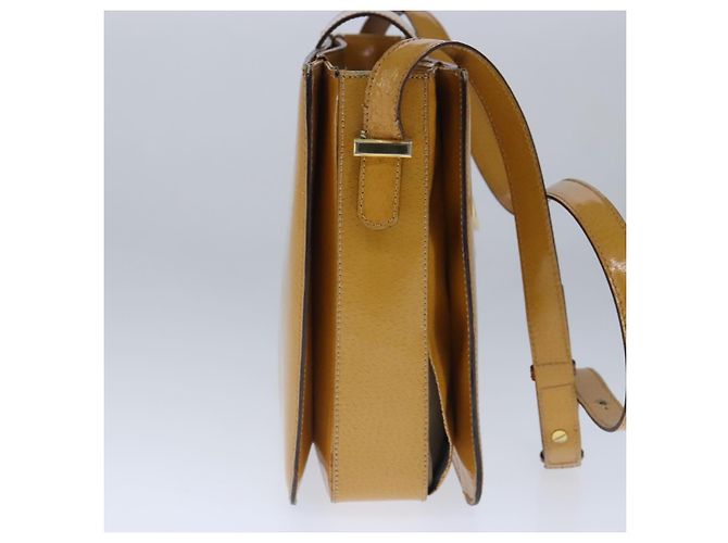 Céline Celine Vintage Circle Logo Leather Small Cammello - vista 3