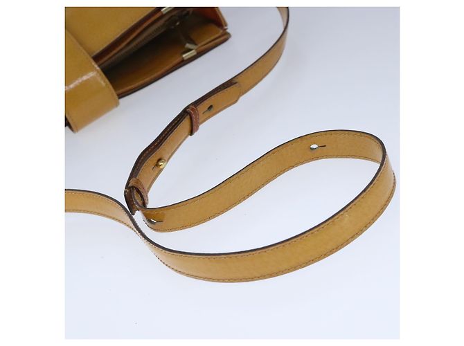 Céline Celine Vintage Circle Logo Leather Small Cammello - vista 4