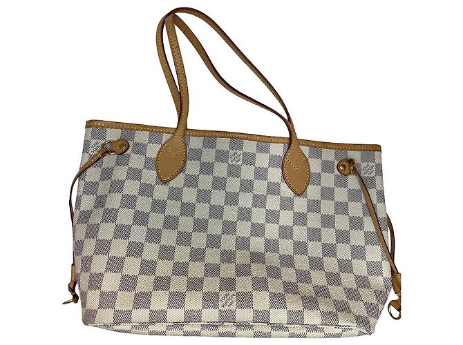 Borsa tote Neverfull Damier PM Louis Vuitton Bianco - vista 3