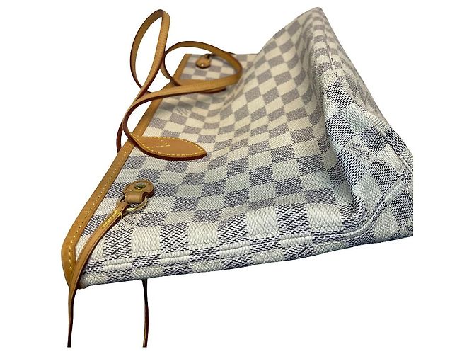 Borsa tote Neverfull Damier PM Louis Vuitton Bianco - vista 6